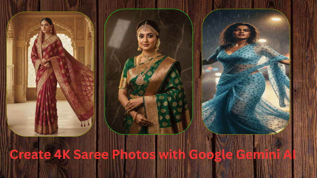 Create 4K Saree Photos with Google Gemini AI